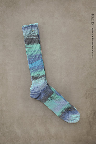 Tie Dye Socks - Tie Dye Green/Blue