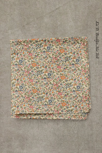 Liberty Floral Pocket Square - Tiny Retro Floral