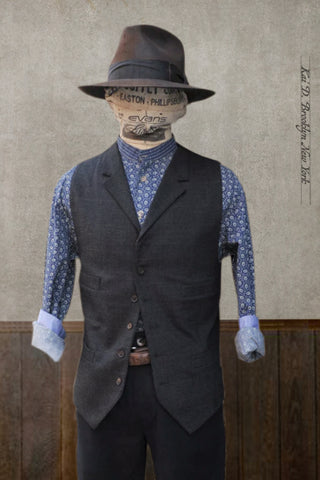 Doyle Vest - Tonal Wool Plaid - M, L, XL