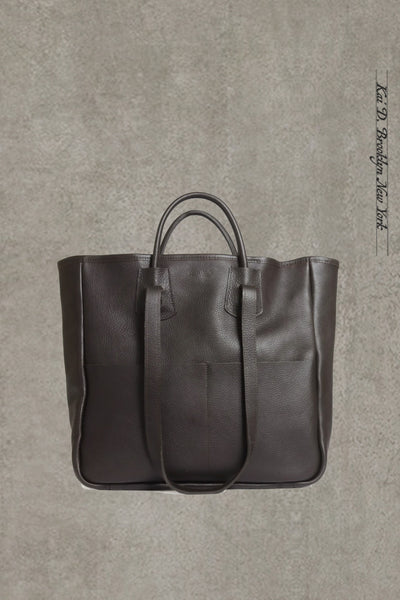 Meline Business Bag - Dark Brown Leather