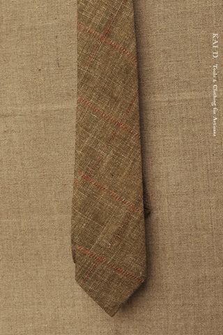 Irish Linen Plaid - Tuscany Tan