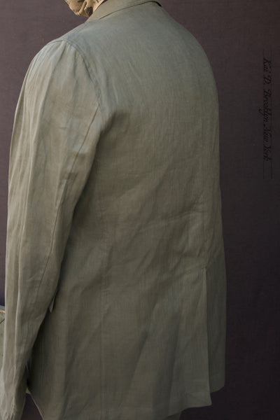 Tuscany Jacket - Green Air Weight Linen - S, L, XL (NO RETURN)