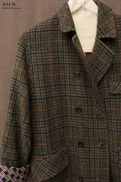 Keaton Trench Coat - Scottish tweed - S