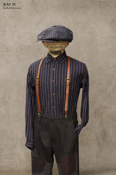 Delancey Shirt - Blue Twin Stripe - S, M, L, XL