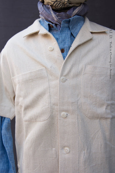 SS Reversible Lake Camp Shirt - Natural - 2(M), 3(L)