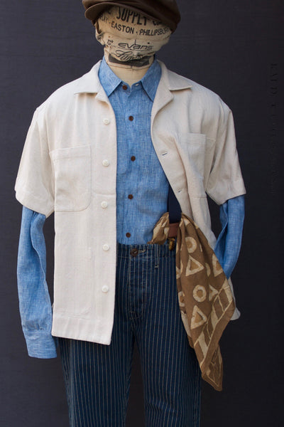 SS Reversible Lake Camp Shirt - Natural - 2(M), 3(L)