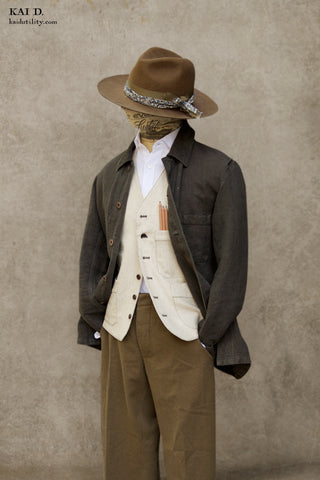No. 5 Linen Jacket- Elk -  44, 46