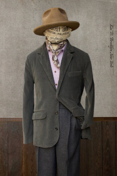 Vincent Casual Blazer -Greenish Taupe - M, L, XL