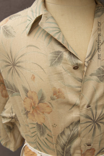 Hawaiian Shirt - Vintage Floral - XL