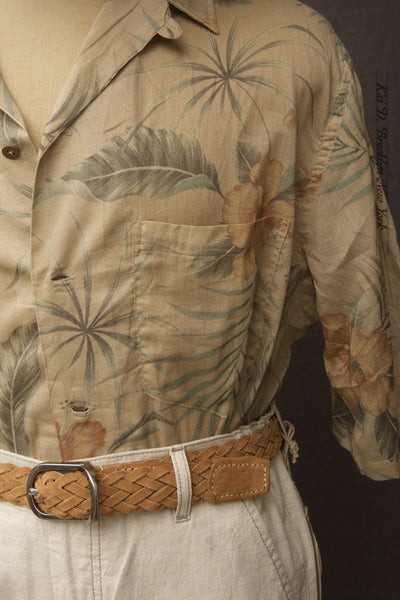 Hawaiian Shirt - Vintage Floral - XL