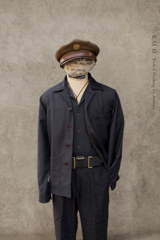 Architect Jacket - Deep Charcoal Virgin Wool - M, L, XL