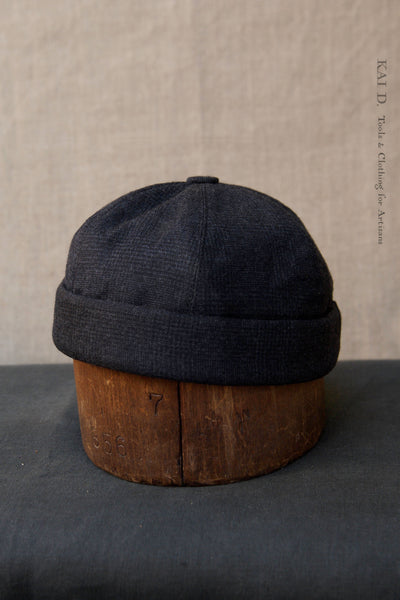 Watch Cap - Virgin Wool Plaid - L