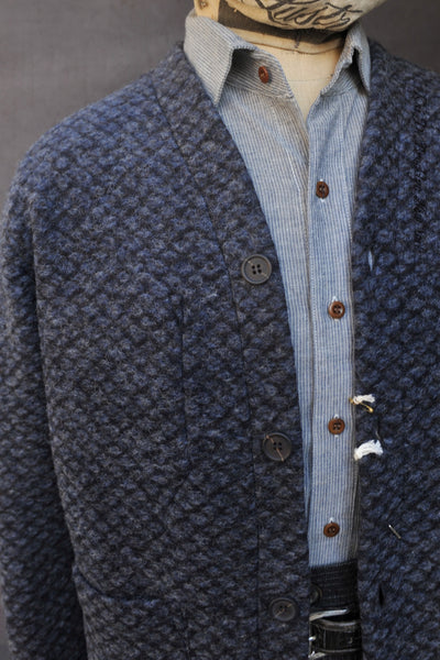 Cardigan Jacket - Diamond Fleece -  M, L