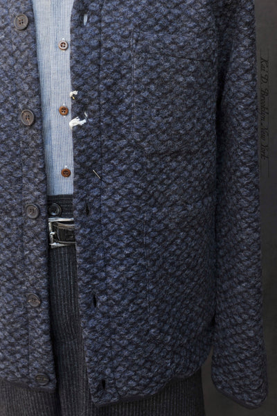 Cardigan Jacket - Diamond Fleece -  M, L