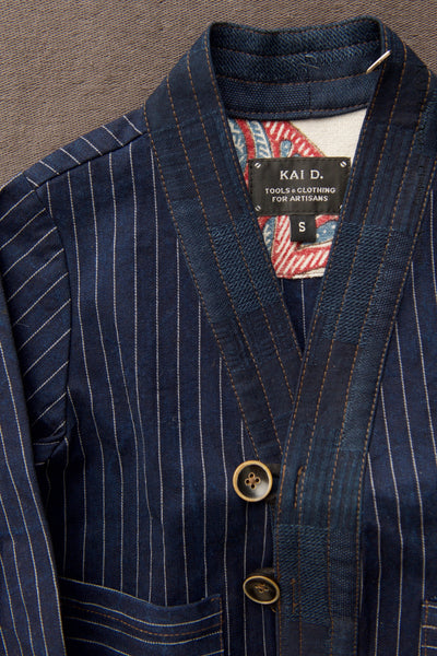 Children's Kimono Jacket - Wabash Stripe - S, M