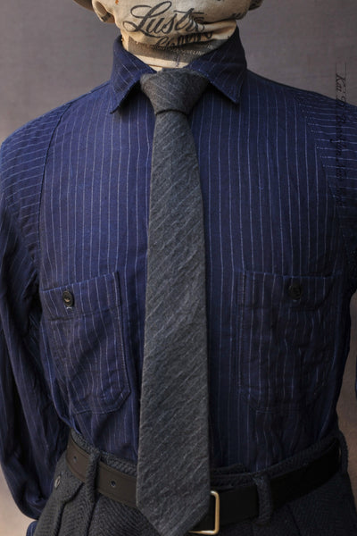Blue Blanket Work Shirt - Wabash Stripe - M/L (NO RETURN)