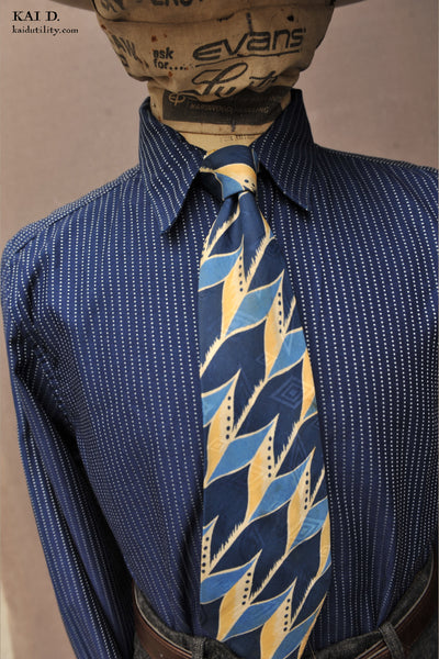 Wabash Stripe Long Sleeve Shirt - M