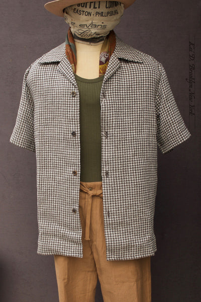 Artist Lounge Shirt - Novel Waffle Weave - M, L (oversized)