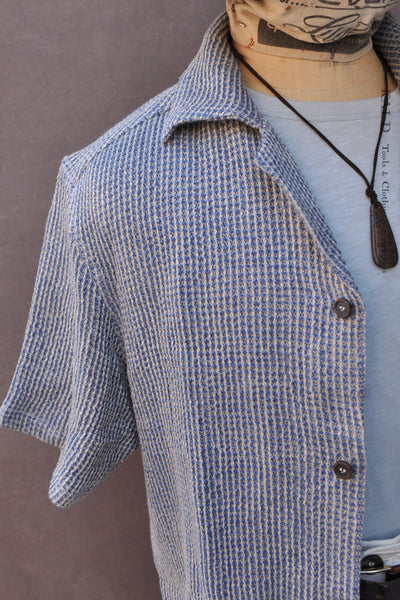 Artist Lounge Shirt - Linen Jacquard - M, L (Oversized)