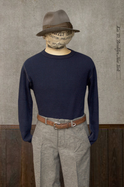 Long Sleeve Thermal Shirt - Big Waffle - M, L, XL