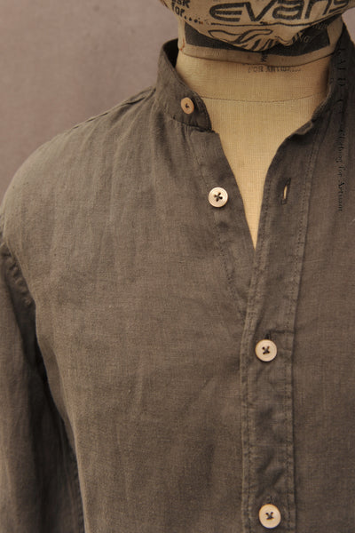 Walkabout Linen Shirt - Fossil Grey - M, L, XL