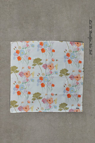 Silk Cotton Bandana - Watercolor Floral
