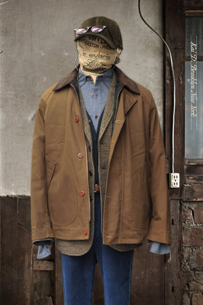 Raglan Waxed Cropped Jacket - Waxed Cotton - M, L (NO RETURN)