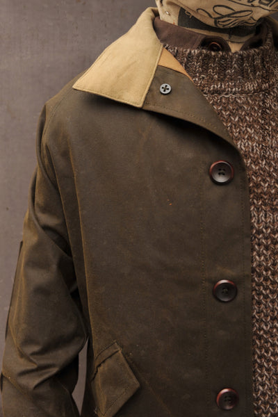 Outdoorsman Waxed Jacket - Wax Khaki - XL, XXL (NO RETURN)