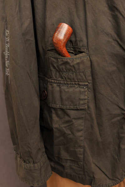 Journeyman Field Jacket - Deep Olive Dry Waxed Cotton - L, XL (NO RETURN)