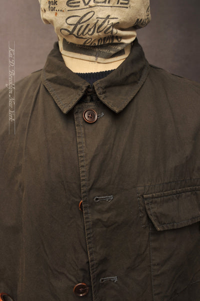 Journeyman Field Jacket - Deep Olive Dry Waxed Cotton - L, XL (NO RETURN)