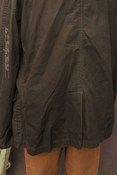 Journeyman Field Jacket - Deep Olive Dry Waxed Cotton - L, XL (NO RETURN)