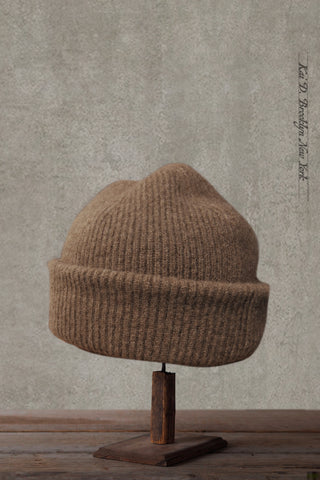Mongolian Yak Wool Beanie - Fawn