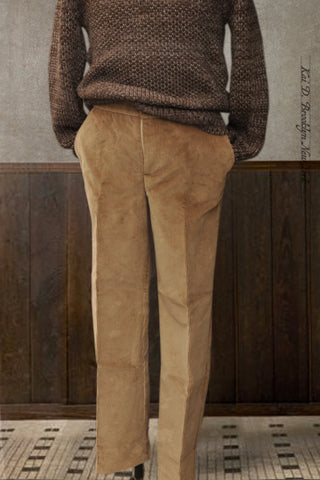 Heavy Weight Corduroy Trousers - Wheat - 46, 48, 50 (NO RETURN)