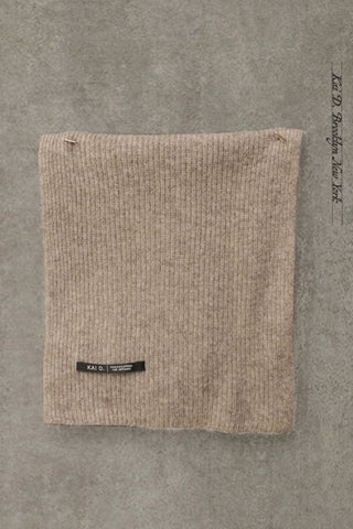 Pure Mongolian Yak Wool Scarf - Fawn