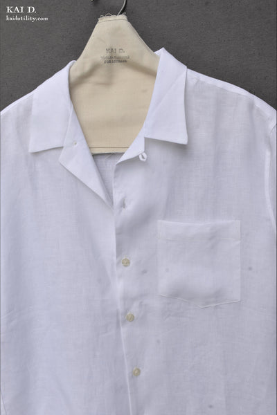 Short Sleeve Slater Shirt - White -  M, L, XL