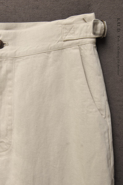 Atelier Wide pants - Japanese Cotton linen - Off White - S,M, L