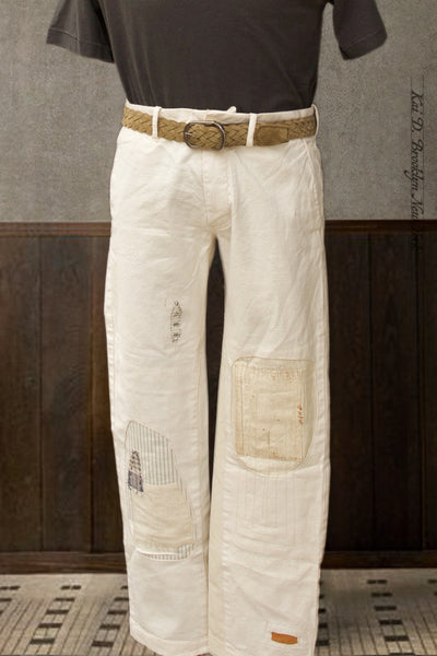Boro White Cotton Pants - Gavin - 31 (NO RETURN)