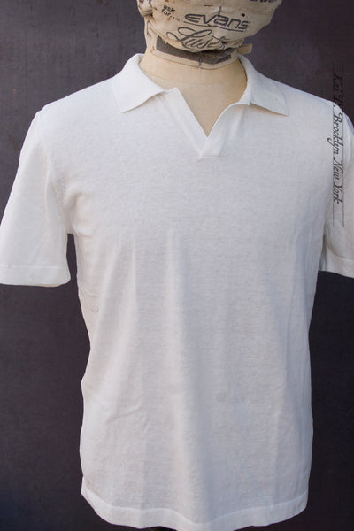 Johnny Collar Polo - Ecru - M, L, XL (NO RETURN)