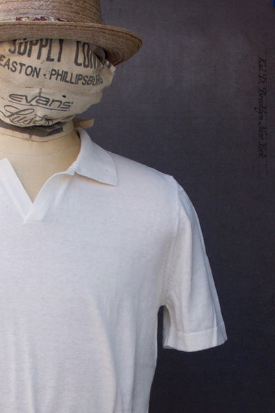 Johnny Collar Polo - Ecru - M, L, XL (NO RETURN)