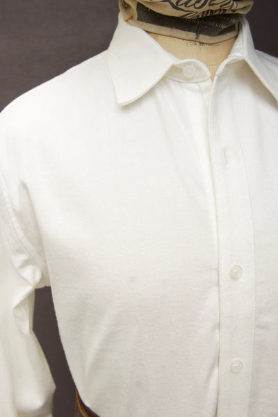 Delancey Shirt - Japanese Flannel - White - S, M, XL