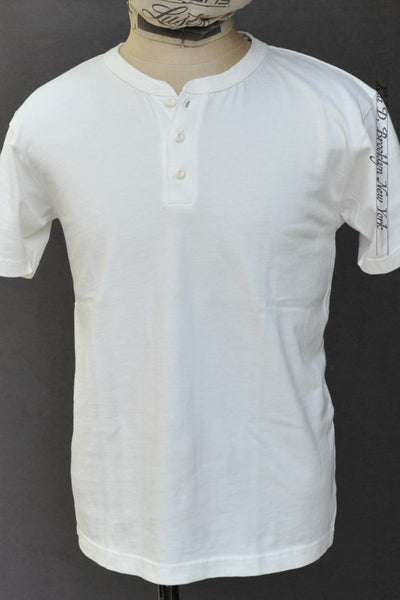 Ramayana Henley Tee - White - M, L, XL (NO RETURN)