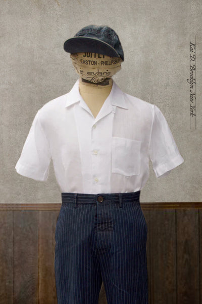 Short Sleeve Slater Shirt - White -  L, XL