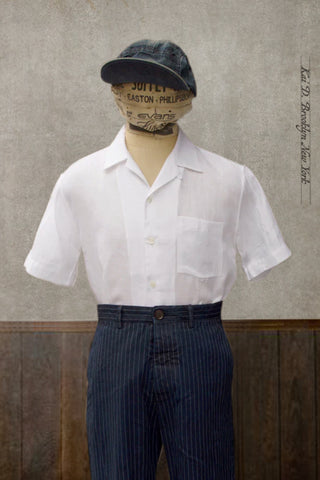 Short Sleeve Slater Shirt - White -  L, XL