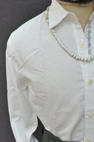 Delancey Shirt - Organic Cotton Oxford - Eggshell - S, M, L, XL, XXL
