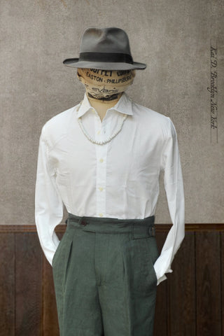 Delancey Shirt - Organic Cotton Oxford - Eggshell - S, M, L, XL, XXL