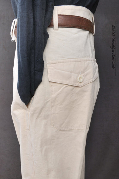 Alcatraz Work Pants - Painter's White Canvas - 48, 50, 52