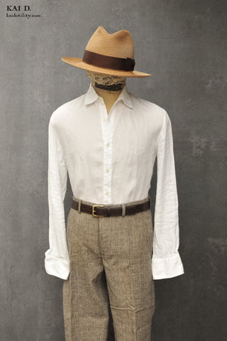 Hemingway Shirt - Laundered  White - XL