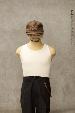Drop Needle Ribbed Tank - Natural - M, L, XL