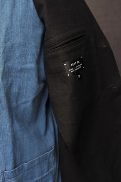 Shoemaker's Jacket - Black Herringbone Twill - XS, S, M, L