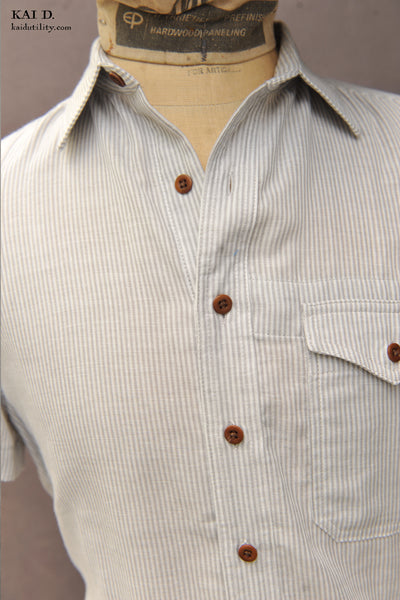 Willie shirt - Double Gauze Stripe - S, XL